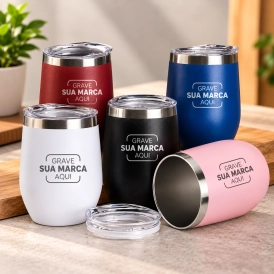 COPO TERMICO INOX OVO PAREDE DUPLA 320ML PERSOANLIZADO